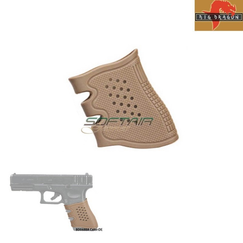 Antiskid Dark Earth Grip Gommata Per Glock Big Dragon (bd0688a)