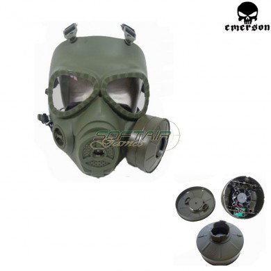 Maschera M04 Olive Drab Antigas Con Ventola Emerson (em6596b)