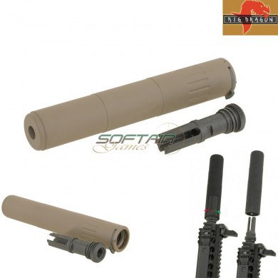 Silenziatore Aac M4/spr Deluxe Style Dark Earth Big Dragon (bd0502a)