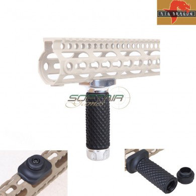 Grip Golfball For Keymod System Silver & Black Big Dragon (bd9254b)