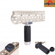 Impugnatura Golfball Per Keymod System Silver & Black Big Dragon (bd9254b)
