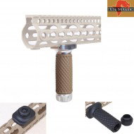 Grip Golfball For Keymod System Silver & Dark Earth Big Dragon (bd9254c)