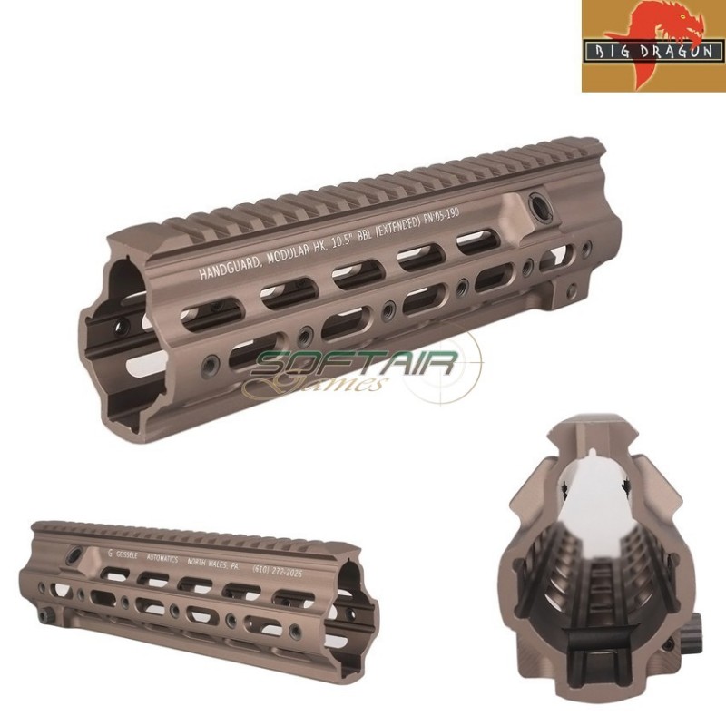 Smr Rail G Style 10.5" Cb For Umarex/vfc/we Hk416 Big Dragon (bd9177scb)