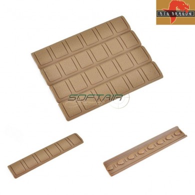 Set 4 Keymod Soft Rail Cover Type B Dark Earth Mp (bd4149a)