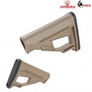 Calcio M4 Tactical Pro Dark Earth Ares Amoeba (ar-abs03t)