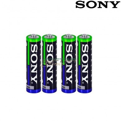 Set 4x Ministilo Batteries Aaa Alkaline Sony (sy-aaa)