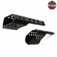 Aluminum Rail 20mm Black For Glock 17/18/34/35 Gun Five (gf-dv-g17rail)