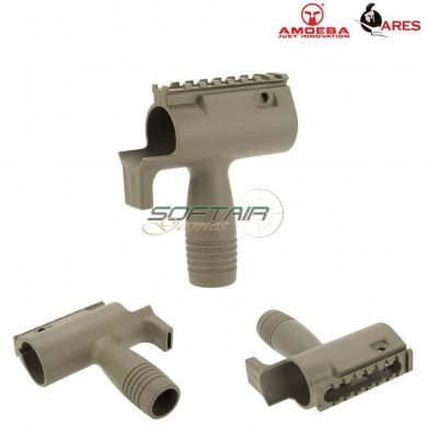 Handguard Dark Earth With Vertical Grip For Series Ccc Amoeba Ares (ar-am-fg001-de)