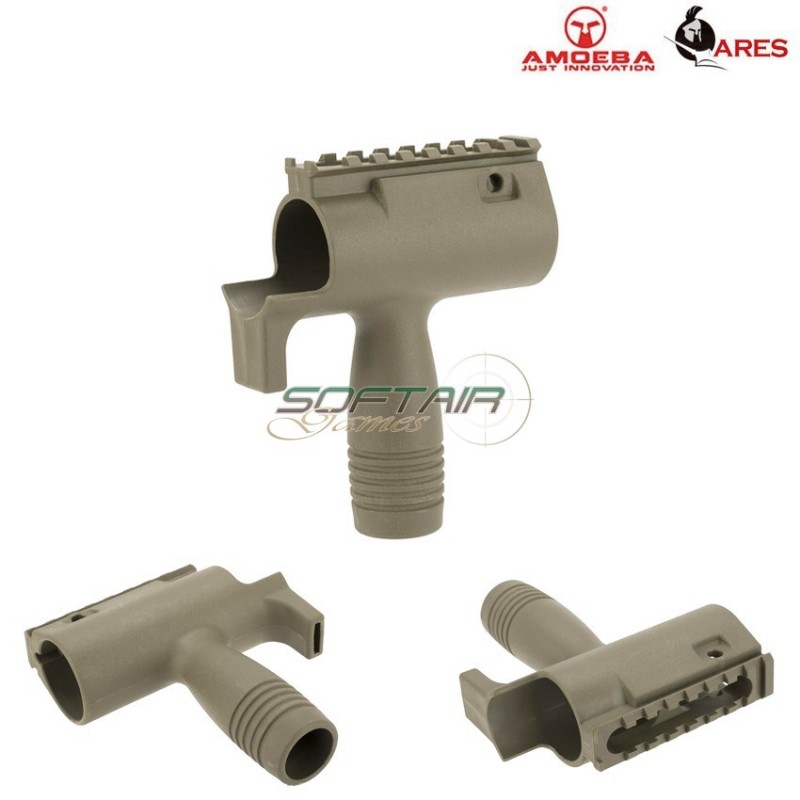Handguard Dark Earth With Vertical Grip For Series Ccc Amoeba Ares (ar-am-fg001-de)