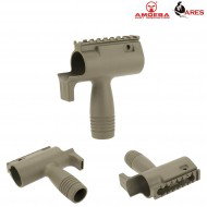 Handguard Dark Earth With Vertical Grip For Series Ccc Amoeba Ares (ar-am-fg001-de)