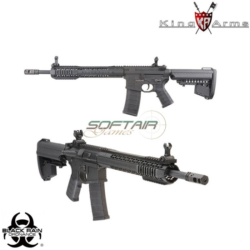 Electric Gun Aeg Black Rain Ordnance Carbine Black King Arms (ka-ag-196-bk)