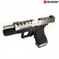 Gas Pistol Vx Series G17 Black/silver Gbb Armorer Works (aw-110563)