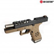 Pistola A Gas Vx Series G17 Dark Earth/black Gbb Armorer Works (aw-110566)