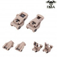 Set 71l F/r Folding Sight Dark Earth Fma (fma-tb277)