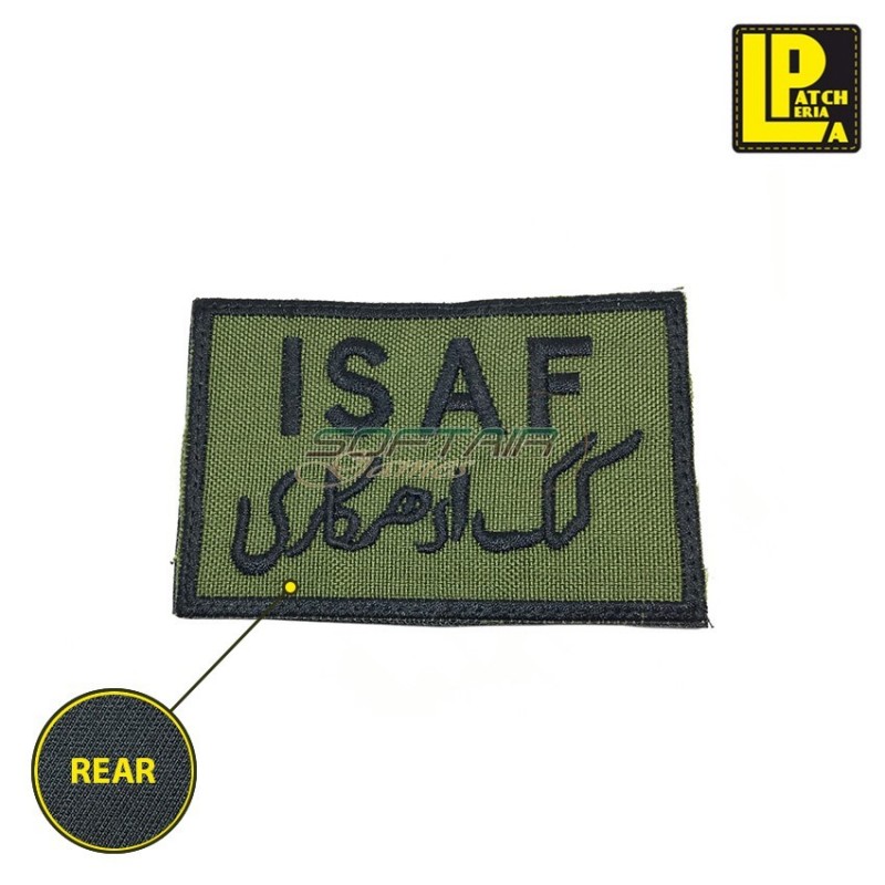 Military Morale Patch Ricamata Rectangle Isaf Od Patcheria (lp-prc194)