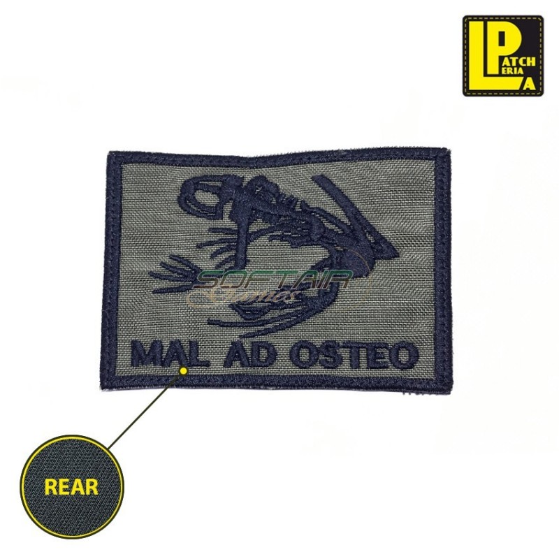Military Morale Patch Embroidered Skull Frog Od Mal Ad Osteo Patcheria (lp-prc266)