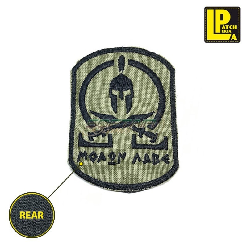Military Morale Patch Ricamata Molon Labe Sabbia Patcheria (lp-prc158)