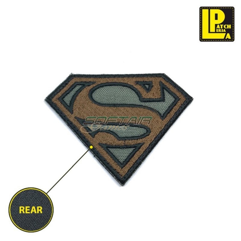 Military Morale Patch Ricamata Superman Foliage Green Patcheria (lp-prc136)