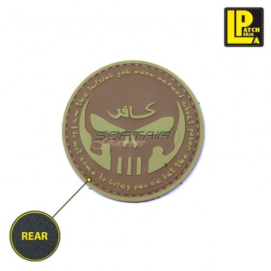 Military Morale Patch Pvc Infidel Teschio Tan Patcheria (lp-ppvc184)