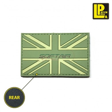 Military Morale Patch Pvc Uk Od Flag Low Visibility Patcheria (lp-ppvc093)