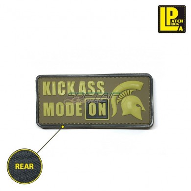 Military Morale Patch Pvc Kick Ass Mode On Desert Patcheria (lp-ppvc132)