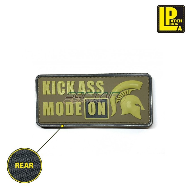 Military Morale Patch Pvc Kick Ass Mode On Desert Patcheria (lp-ppvc132)