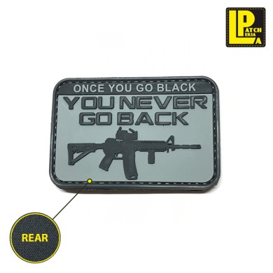 Military Morale Patch Pvc You Never Go Back Grey Patcheria (lp-ppvc011)