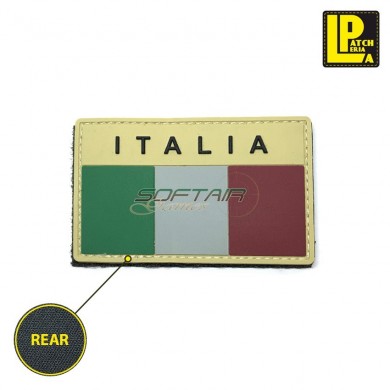 Military Morale Patch Pvc Bandiera Italia Desert Bassa Visibilita' Patcheria (lp-ppvc078)