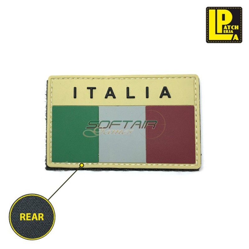 Military Morale Patch Pvc Bandiera Italia Desert Bassa Visibilita' Patcheria (lp-ppvc078)