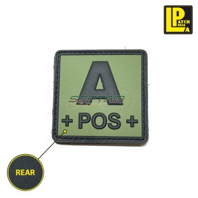 Military Morale Patch Pvc Gruppo Sanguigno A+ Square Od Patcheria (lp-ppvc278)