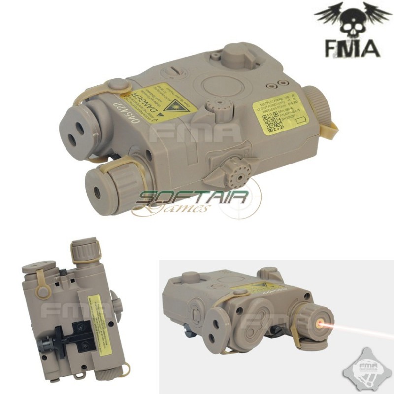 Devgru Peq-15 La-5 Red Laser & Porta Batteria Dark Earth Fma (fma-tb486)