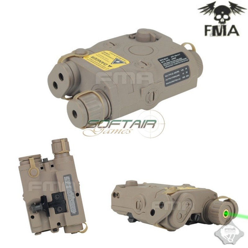 Navy Seal Peq-15 Green Laser & Battery Case Dark Earth Fma (fma-tb544)