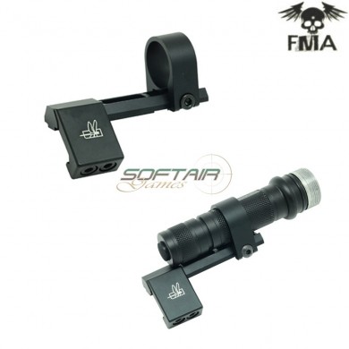 Dropwing 1" Ring Black Flash Light Mount Fma (fma-tb571)