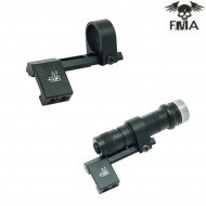 Dropwing 1" Ring Black Flash Light Mount Fma (fma-tb571)