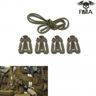 Set 4 Web Dominator Mounting Clips Olive Drab Fma (fma-tb604-od)