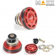 Aluminum Piston Head Double O-ring Ball Bearing For Aeg Maxx Model (mx-pis001phs)