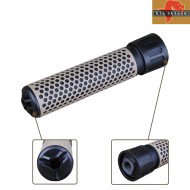 Silencer Black/tan Quick Detach Supressor Qdc/long Big Dragon (bd0542b)