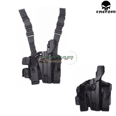 Pannello Auto Lock Fondina Duty Black Per 1911 Emerson (bd6103bs)