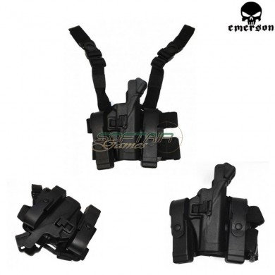 Auto Lock Duty Holster Panel Black Per Glock Emerson (bd6104bs)