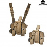 Auto Lock Duty Holster Panel Dark Earth Per M92 Emerson (bd6106ds)