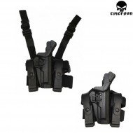 Auto Lock Duty Holster Panel Black Per M92 Emerson (bd6106bs)
