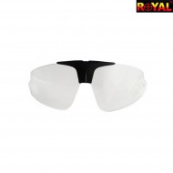 Lente Trasparente Con Black Frame Per Occhiale Tactical Royal (lente6055)