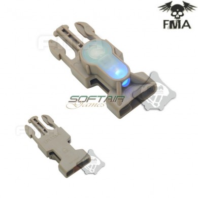 S-lite Side Release Mil-spec Buckle Dark Earth With Blue Strobe Light Fma (fma-tb900-bl)