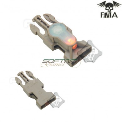 S-lite Fibbia Side Release Mil-spec Dark Earth Con Orange Strobe Light Fma (fma-tb900-or)