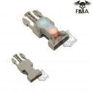 S-lite Side Release Mil-spec Buckle Dark Earth With Orange Strobe Light Fma (fma-tb900-or)
