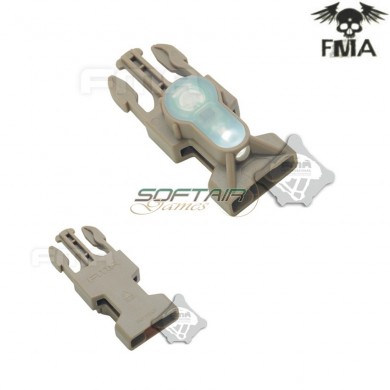 S-lite Side Release Mil-spec Buckle Dark Earth With White Strobe Light Fma (fma-tb900-wh)