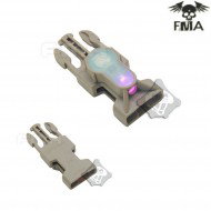 S-lite Side Release Mil-spec Buckle Dark Earth With Pink Strobe Light Fma (fma-tb900-pk)