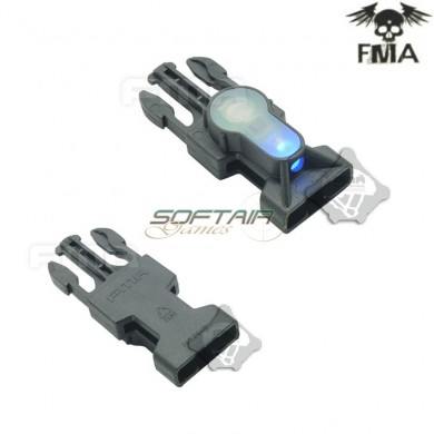 S-lite Side Release Mil-spec Buckle Black With Blue Strobe Light Fma (fma-tb901-bl)