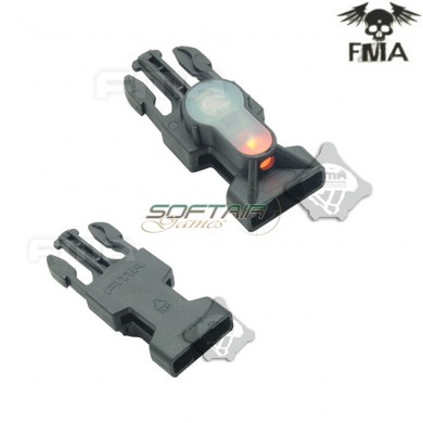S-lite Side Release Mil-spec Buckle Black With Orange Strobe Light Fma (fma-tb901-or)