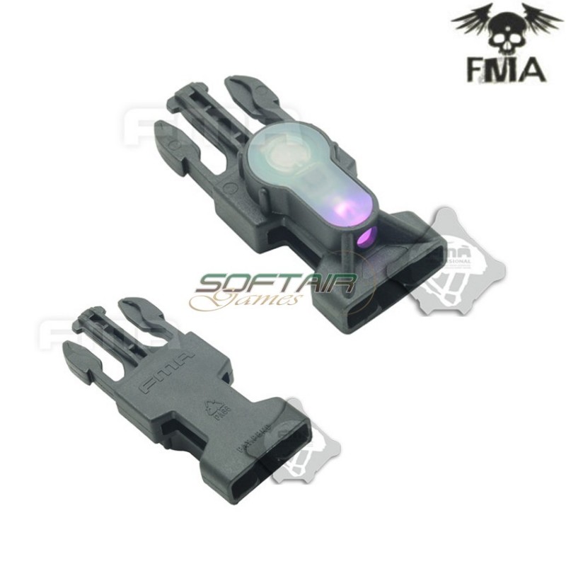 S-lite Side Release Mil-spec Buckle Black With Pink Strobe Light Fma (fma-tb901-pk)